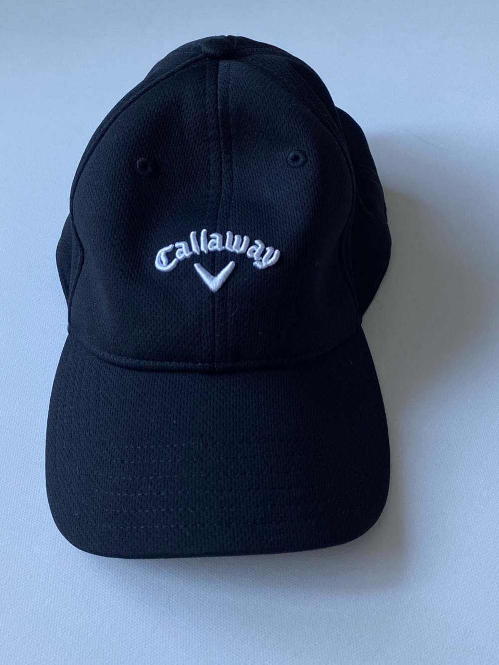 Callaway Black Cap with White Tag Logo